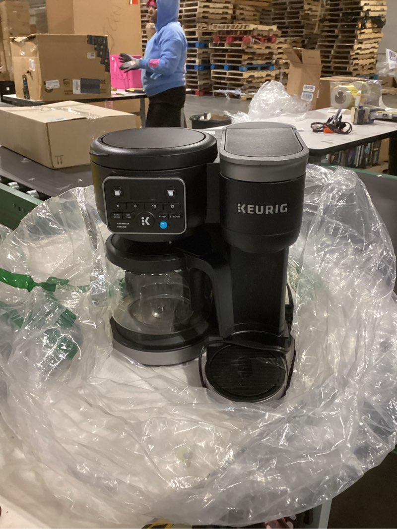 Condition photo showing As Is for Incomplete  Keurig K-Duo Hot & Iced Single Serve & Carafe Coffee Maker, MultiStream Technology, 72oz Reservoir (Gen 2)