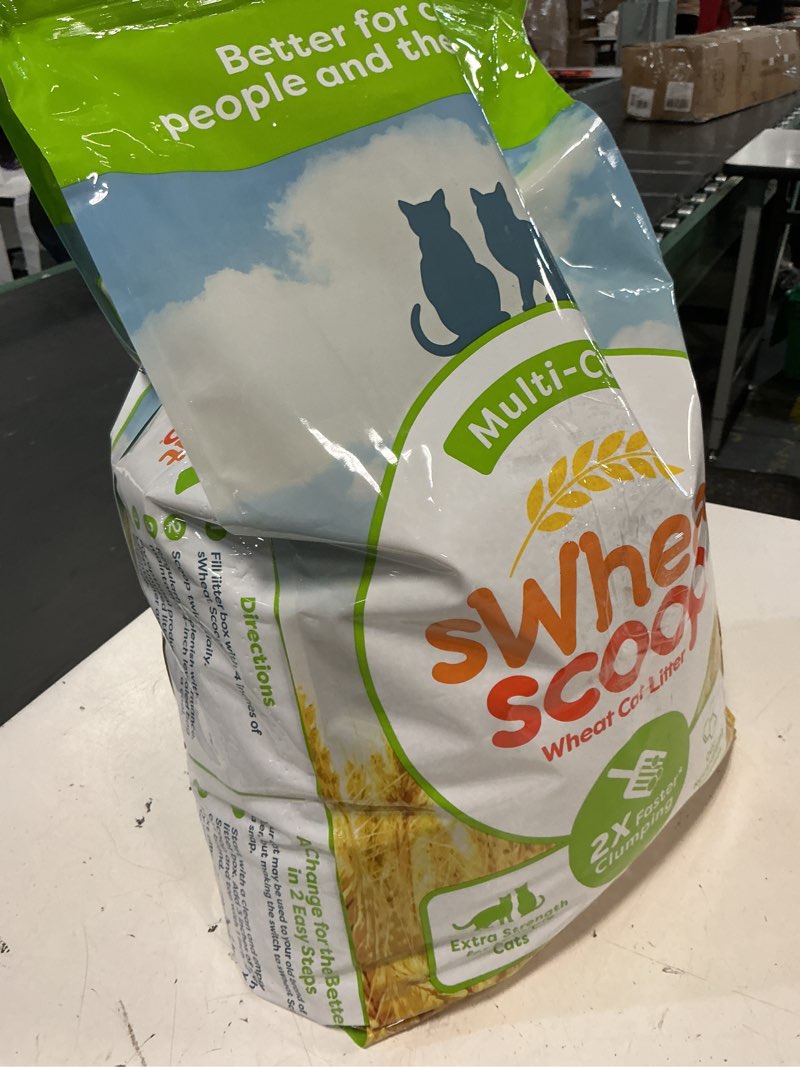 Condition photo showing Good Condition for swheat scoop multi-cat natural clumping wheat cat litter  11lb