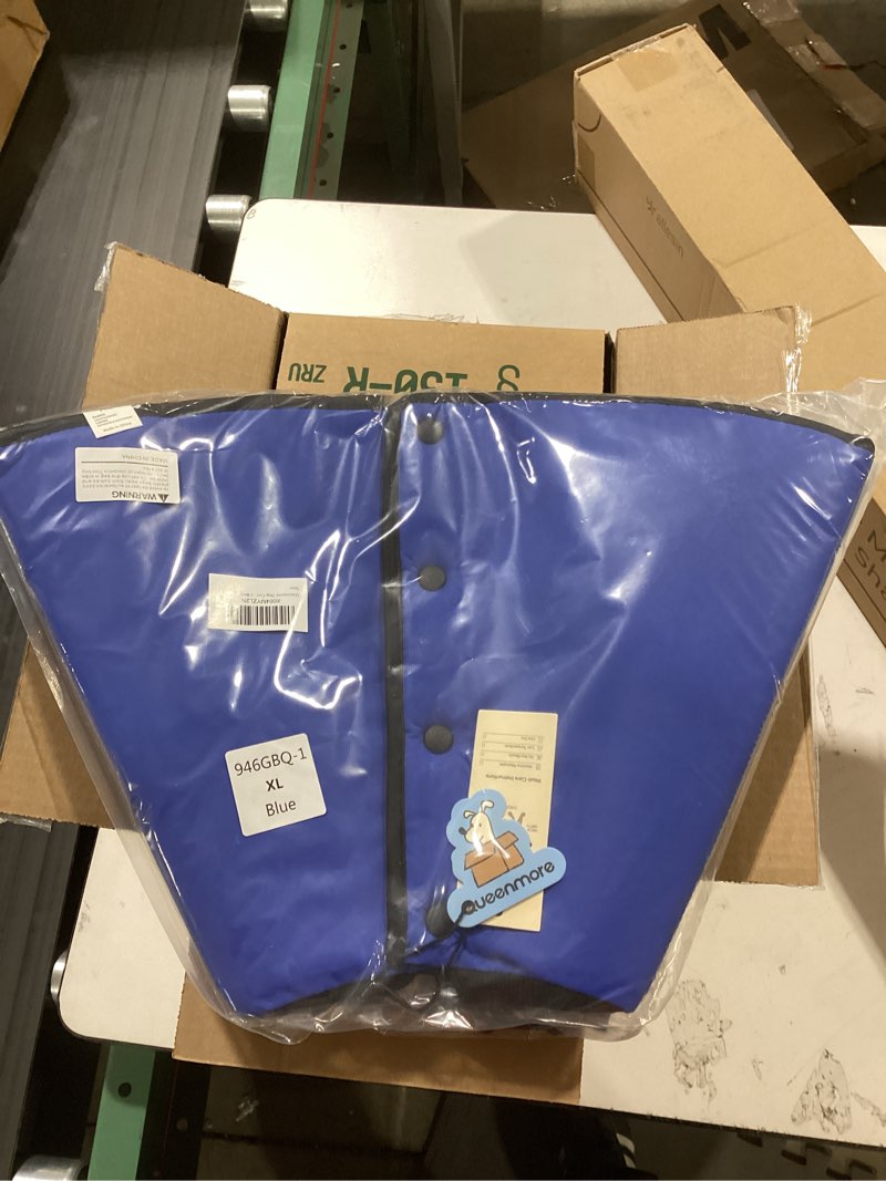 Condition photo showing Good Condition for Queenmore Dog Cone XL, Soft Dog Cones for Large Dogs After Surgery, Cone for Dogs to Stop Licking, Elizabethan Collar for Pet, Alternative to Recovery Collar for Large Breeds, Blue XL XL Blue