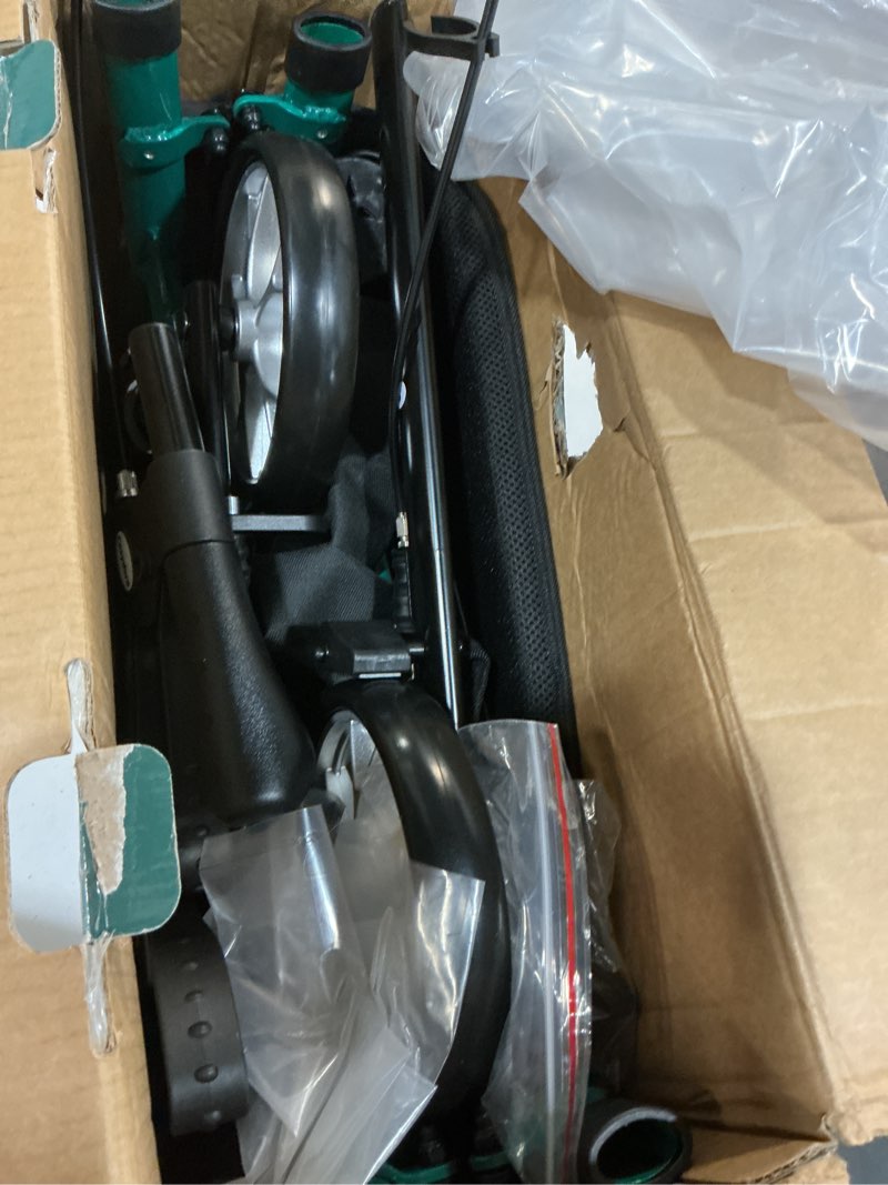 Condition photo showing Good Condition for cosydora rollator walkers for seniors with seat, 15 lbs ultra lightweight foldable rolling walker, 350lbs heavy duty aluminum, 8" all terrain wheels, dual adjustable height, shimmer green