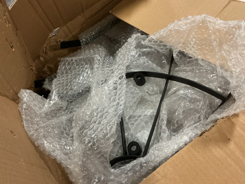 Condition photo showing Good Condition for 24" round fire pit grate - 8-leg design with 12 bars, reinforced rim & high-temp powder coat for ultimate stability & safety - ideal for fireplace, hearth, wood stove and outdoor campfire round 24in