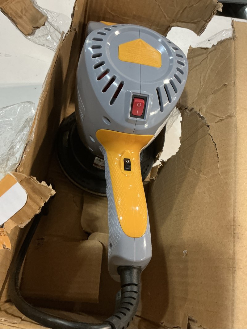 Condition photo showing As Is for autospa dual speed 6" professional polisher with 3 bonus bonnets