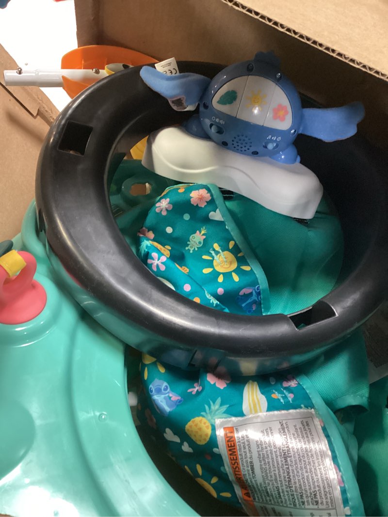 Condition photo showing As Is for Bright Starts Disney The Little Mermaid Sea of Activities Baby Activity Jumper with Interactive Toys, Lights & Music with Disney Princess Ariel, 6-12 Months (Blue)