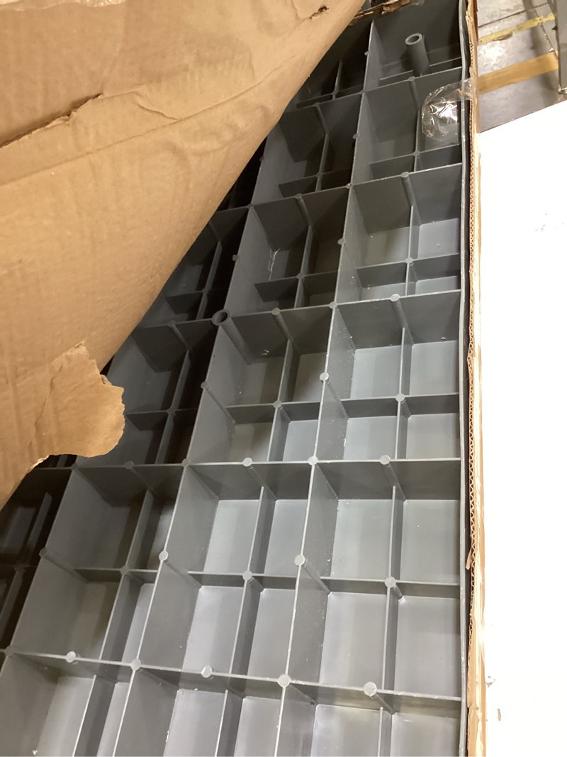 Condition photo showing Good Condition for mini split pad 18" w*38" l*3" h inch anti vibration paver pads for hvac accessories,air conditioner thick rubber isolation mat shock absorbing base for condenser units heat pump system(gray)