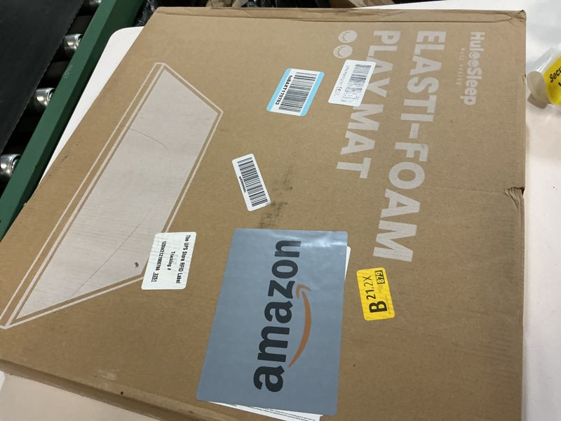 Condition photo showing New/Like New for baby play mat for floor,1.3" thick memory foam tummy time mat,water repellent soft velvet nursery rug,extra large non slip for crawling,toddlers,infants,kids,tatami style for living room(dark grey) dark grey 59"×71"×1.3"