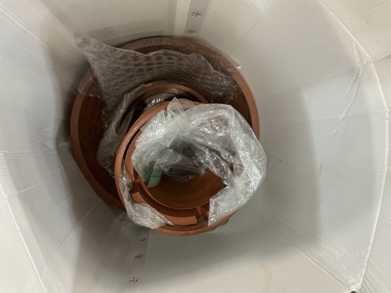 Condition photo showing Good Condition for lecce cordless modular fountain tiered, terracotta