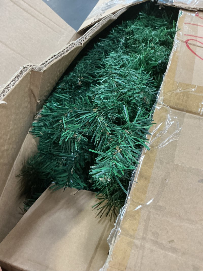 Condition photo showing As Is for 4ft Green Christmas Tree - Premium Hinged Artificial Small Christmas Tree, Canadian Fir Full Bodied 4 Feet Tree with 320 Tips, Lightweight and Easy to Assemble Holiday Décor Tree with Metal Stand