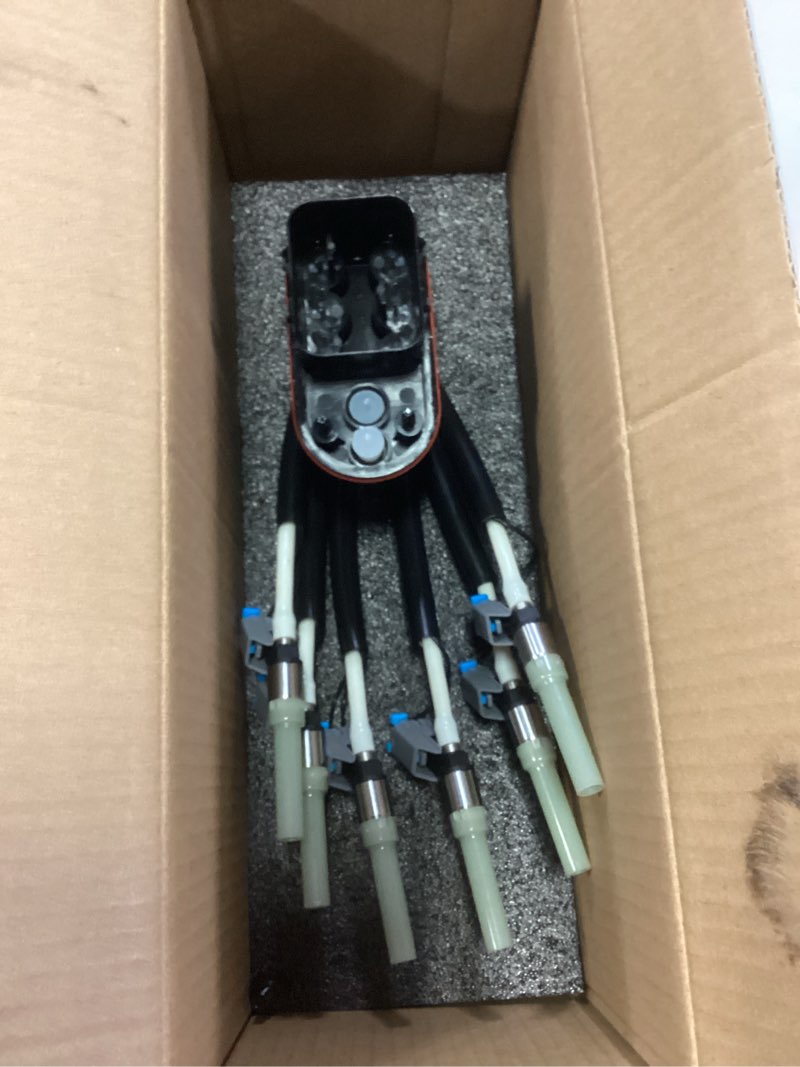 Condition photo showing As Is for fj503 spider fuel injectors 6 cylinder compatible with chevy gmc isuzu astro blazer express 1500 silverado jimmy safari savana sierra sonoma v6 4.3 1996-2014 17113673 19210688
