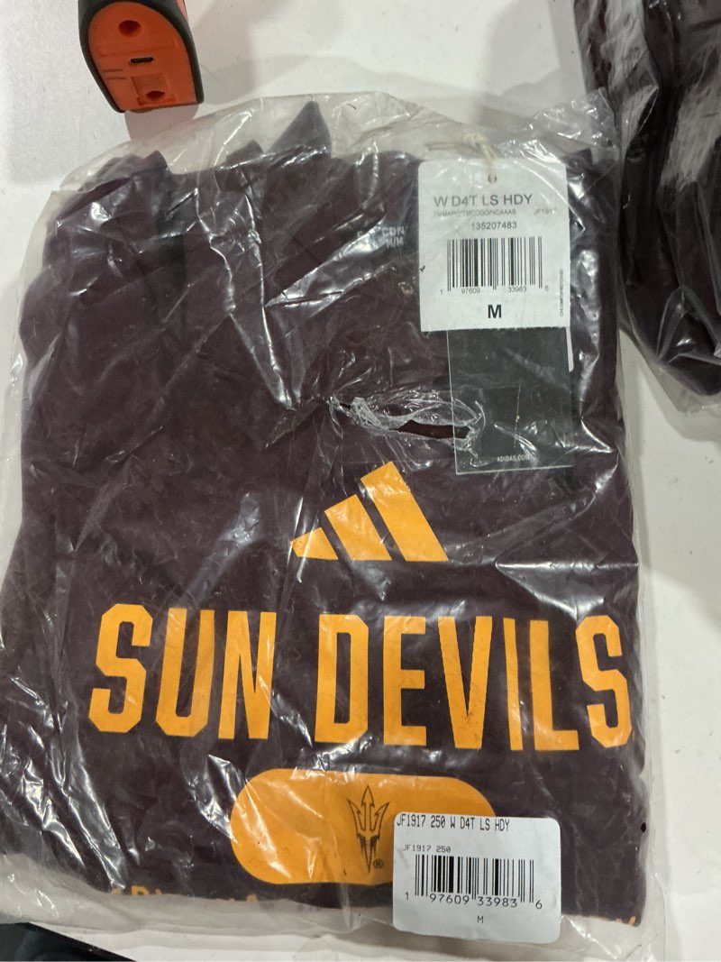 adidas Women's D4T Arizona State University Lightweight Hoodie, Team Maroon/Team Collegiate Gold/Ari