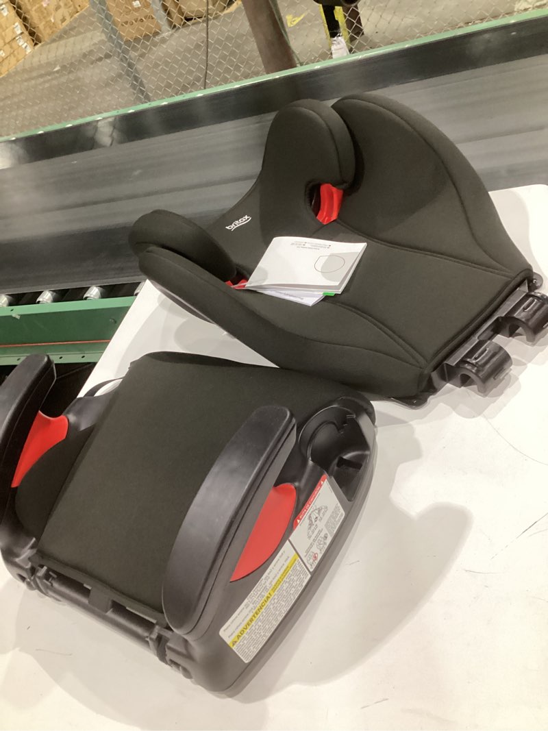 Condition photo showing Good Condition for britax skyline 2-stage belt-positioning booster car seat, dusk - highback and backless seat skyline dusk