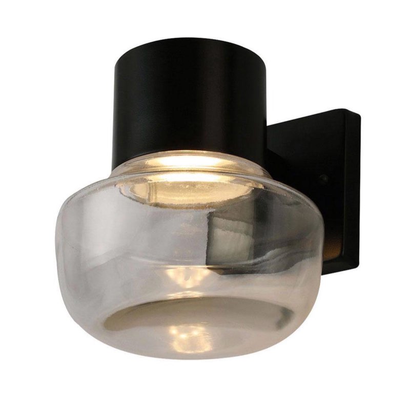 7" LED 1-Light Belby Wall Sconce Black/Clear - EGLO