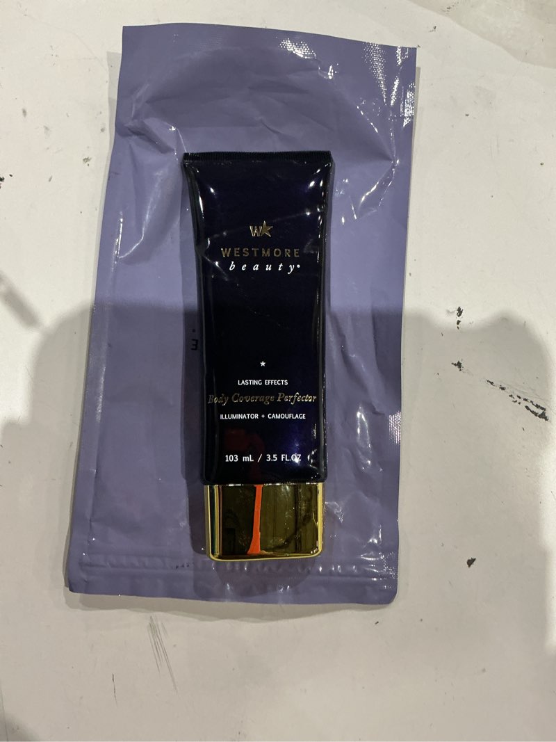 Condition photo showing New/Like New for westmore beauty body coverage perfector – waterproof leg & body makeup/bronzer for women - best tattoo cover up makeup & tattoo concealer - 3.5 oz golden radiance golden radiance 3.5 fl oz (pack of 1)