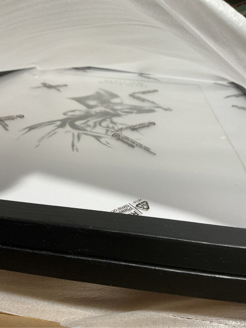 Condition photo showing Good Condition for Yaetm Black Wood 16x20 Picture Frame Matted to 11x14 Set of 2, Solid Wood Black Poster Frame 16 by 20 inches, Wall Gallery Frames for Wall Mounted (2 pack, Black) 16"x20", 2 pack Anthracite Black