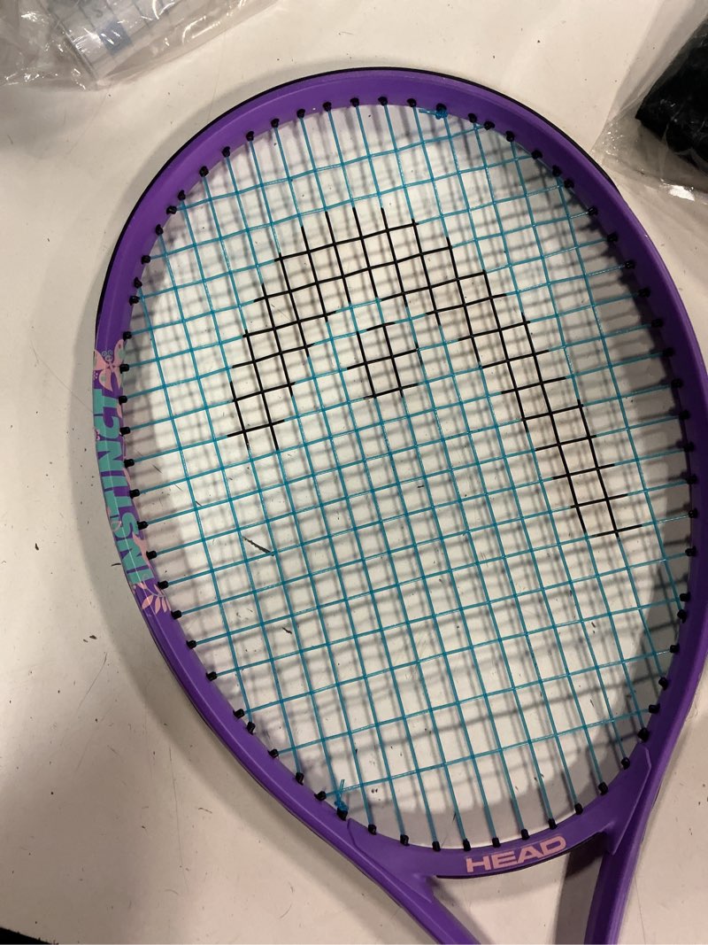 Condition photo showing As Is for head instinct 23 pre-strung junior tennis racquet purple 21" tennis racquet