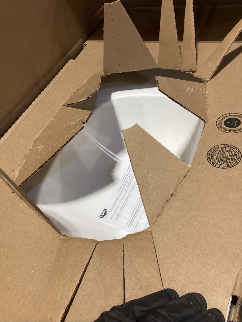 Condition photo showing Good Condition for project source dover 36-in true white single sink bathroom vanity with white cultured marble top