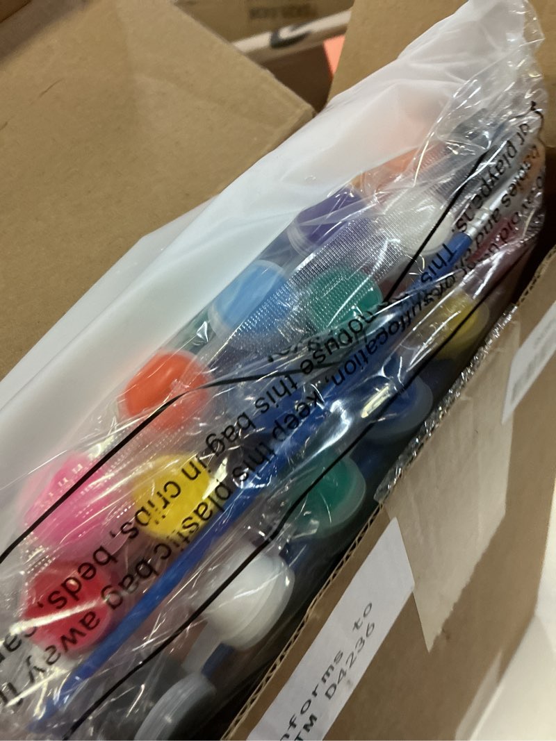 Condition photo showing New/Like New for qilery 12 set acrylic paint kit mini stretched canvas with easel, acrylic paints strips, brushes, palette, art set for adults birthday party favors(6 x 6 inch)