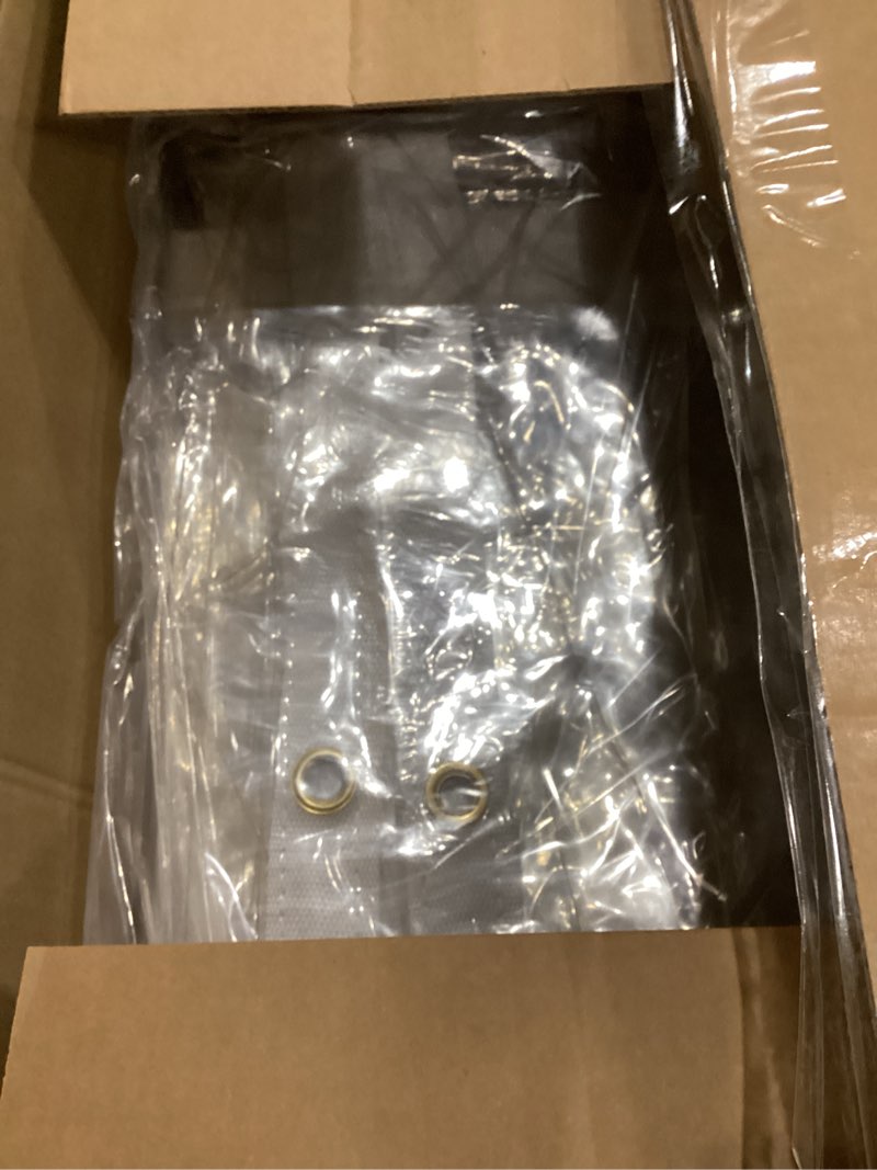 Condition photo showing Good Condition for 10 x 10FT Outdoor Clear Tarp Curtain Waterproof Wind-Proof 24 Mil Transparent Vinyl Tarp for Patio Pergola Garden Canopy Rainproof Anti-Tear PVC Thick Cover with Grommets