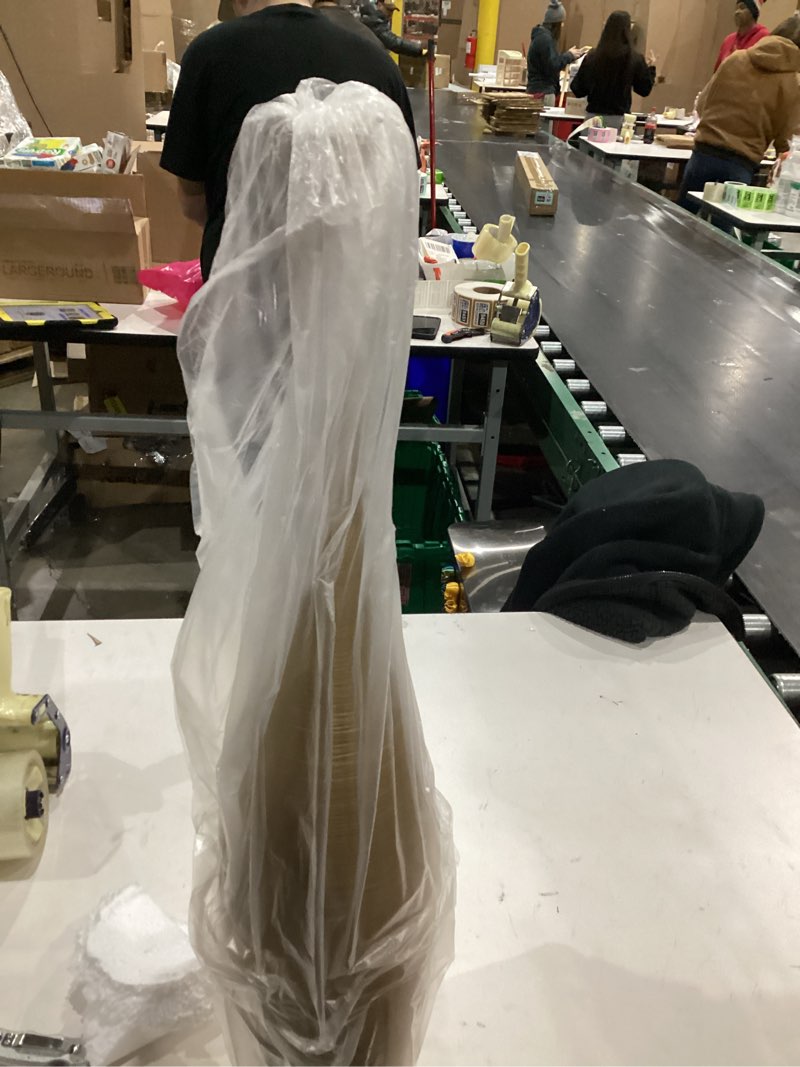 Condition photo showing New/Like New for Tall Floor Vase, Large Resin Vase for Rustic Home Decor Modern Farmhouse, Sturdy, Luxury, Textured, Vessel for Decorative Branches Dried Flowers, 27.5 inches Vase for Decor, Gold