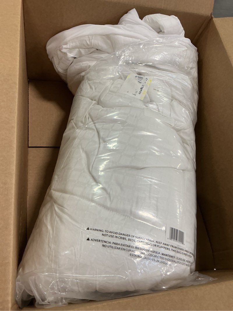 Condition photo showing As Is for Serta ComfortSure Full Mattress Cover, Fitted Pillow Top Mattress Pad, Super Soft and Breathable Quilted Cotton Protector with 18" Elastic Deep Pockets for Secure Fit, White