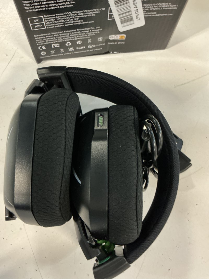 Condition photo showing Good Condition for wireless gaming headset for xbox series x|s, xbox one, ps5, ps4, pc, mac, switch, 2.4ghz + bluetooth over-ear gaming headphones with enc mic, 3d stereo, led lights for xbox 360 accessory kits raven black