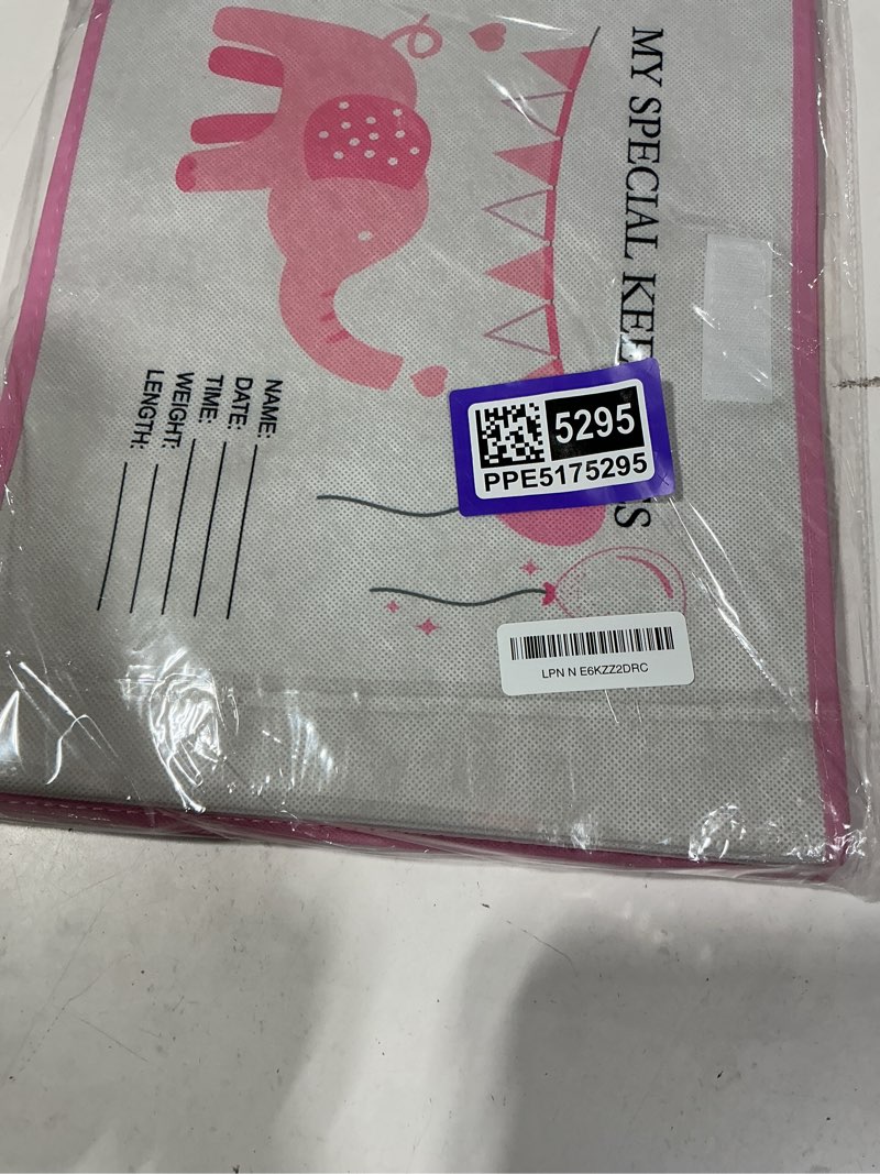 Condition photo showing New/Like New for lemonroad 16x12x12inch baby memories keepsake box baby shower elephant first keepsake box new parent newborn baptismal birthday gift for mementos travel loved ones treasured keepsakes (pink) pink elephant