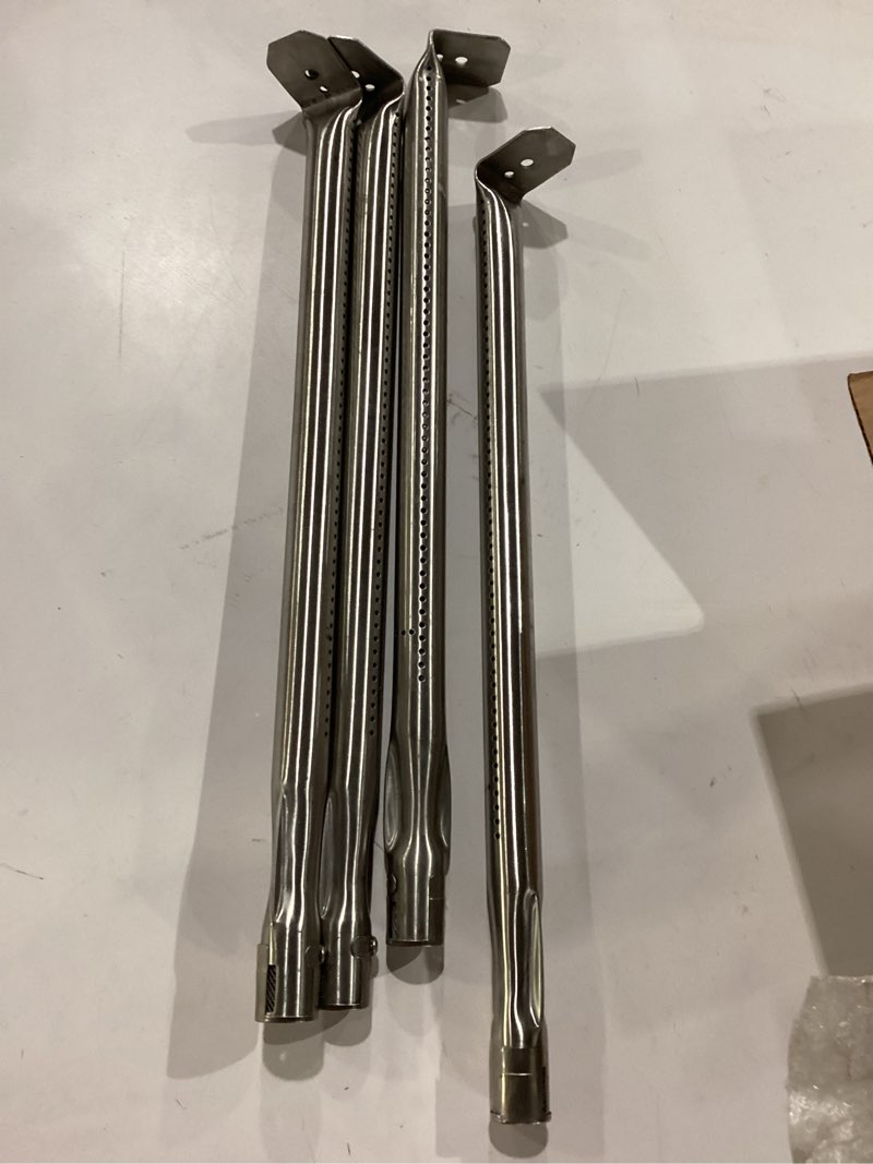 Condition photo showing Good Condition for grill parts burner tubes for napoleon legend 485, lex 485 605 730, mirage, ld485rb ld485rsib replacement parts, 304 stainless steel, 18 13/16 inch, set of 4, kb837