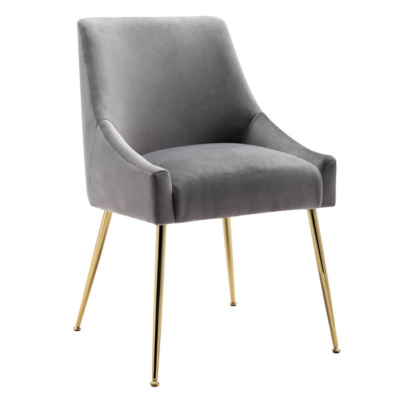 Arcadia Contemporary Velvet Upholstered Accent Chair