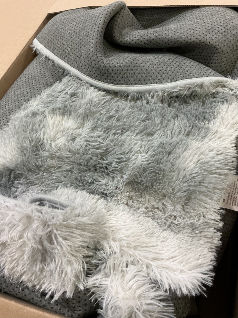 Condition photo showing Good Condition for 8x10 Area Rugs for Living Room, Large Fluffy Rugs for Bedroom, Soft Carpet Shag Kids Room Rug, Non-Slip Fuzzy Rugs Indoor (Grey Tie-Dyed, 8ft x 10ft) Grey Tie-dyed 8' x 10' (Rectangular)