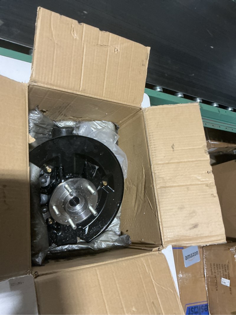 Condition photo showing As Is for arbdicco front left steering knuckle assembly compatible with ford escape 2013-2019, driver side spindle knuckle w/wheel bearing hub, lk143 cv6z2k005c cv6z3k186b