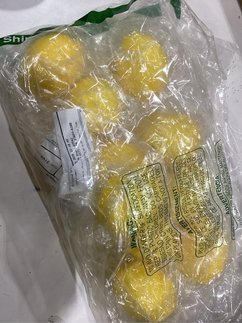 Condition photo showing New/Like New for 10pcs Artificial Lemons Simulation Lifelike Lemons Fake Fruit for Home Kitchen Wedding Party Decoration Photography (Big Size, Yellow) 10 Pcs - Large Size