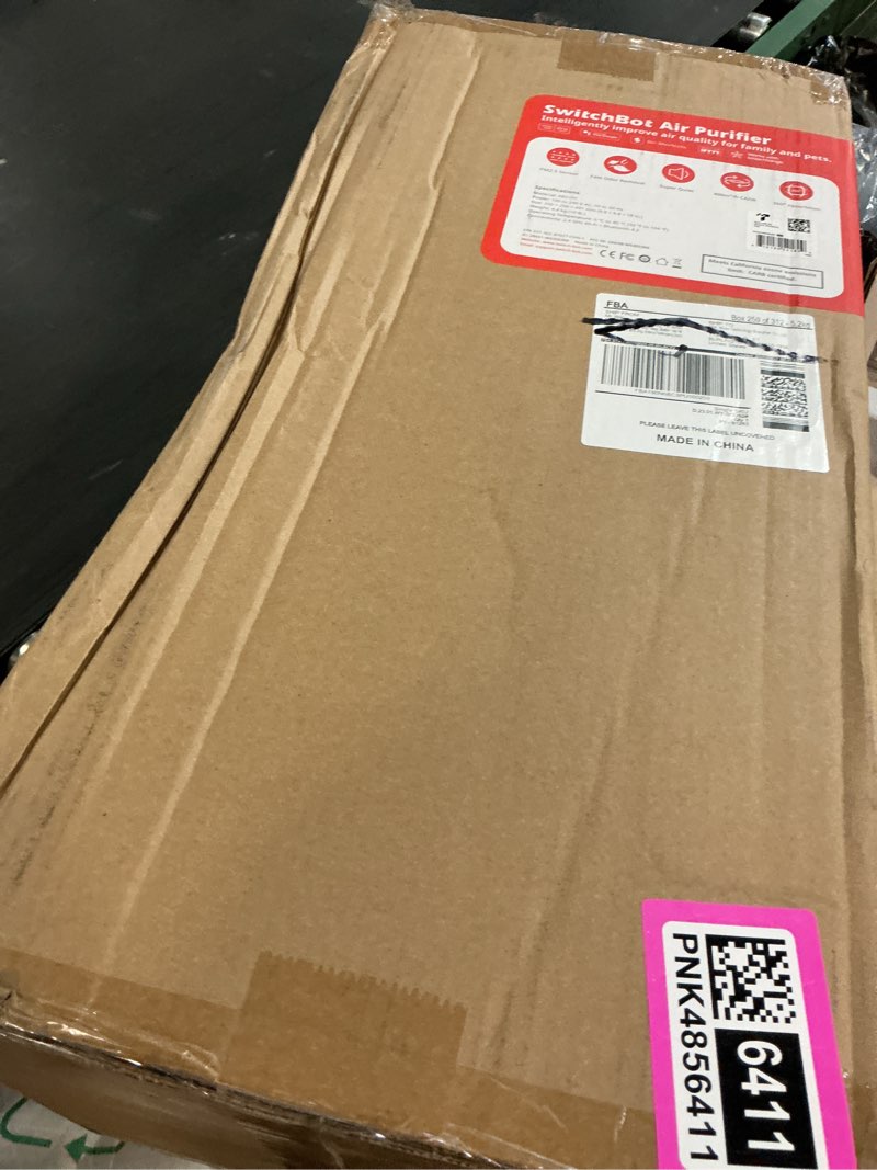Condition photo showing Good Condition for switchbot air purifiers for home large room with matter up to 3620 ft², 20db, washable pre-filter, pet mode, 10 rgb colors, aromatherapy, work with apple home, google home, homeassistant air purifier - floor model - standard white