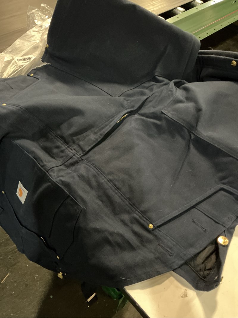 Condition photo showing As Is for carhartt mens loose fit firm duck insulated bib overall xx-large black