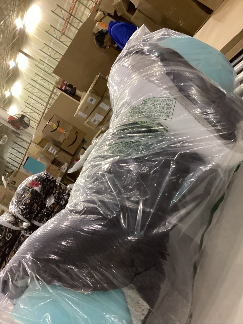 Condition photo showing New/Like New for EHEYCIGA Memory Foam XL Dog Bed for XLarge Sized, Extra Large Orthopedic Dog Sofa with Sides and Waterproof Liner, Washable Bolster Pet Bed Couch with Removable Cover, 42x30x7.5 Inch, Grey 42x30x7.5 Grey