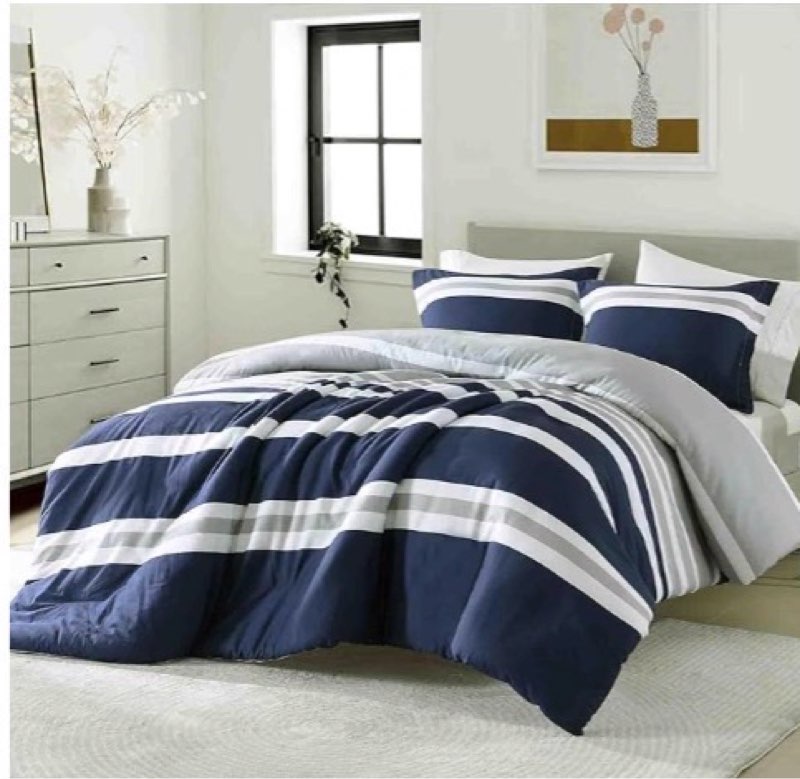 EWlinens Comforters King Size, Bedding Comforters Sets, 100% Cotton, Modern Style, Reversible Fluffy