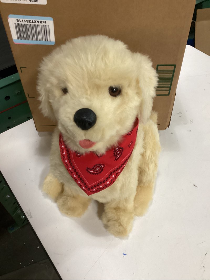 Condition photo showing Good Condition for joy for all ageless innovation companion pet for seniors - lifelike animatronic dog - realistic soft-touch coat & heartbeat - therapy stuffed animal - toy for alzheimer's & dementia - golden pup brown