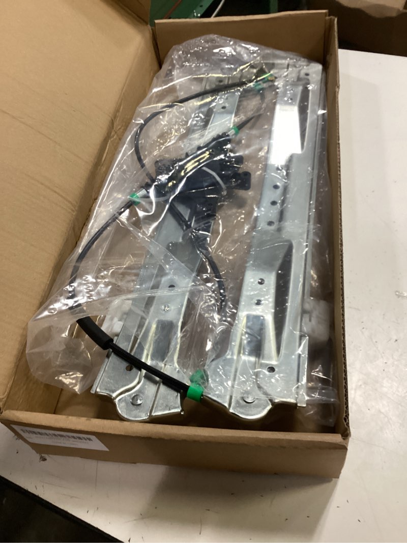Condition photo showing As Is for front passenger side power window regulator without motor fit for 2008-2016 town & country, dodge grand caravan, ram c/v, routan, 749-509, 68030654aa