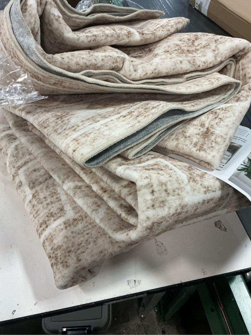 Condition photo showing As Is for 8x10 Area Rugs Living Room Rug: Washable Rug Neutral Lagre Soft Thin Carpet Indoor Floor Non Slip Boho Geometric Moroccan Carpets for Bedroom Dining Room Farmhouse Nursery Office - Beige 8' x 10' (Rectangular) Beige