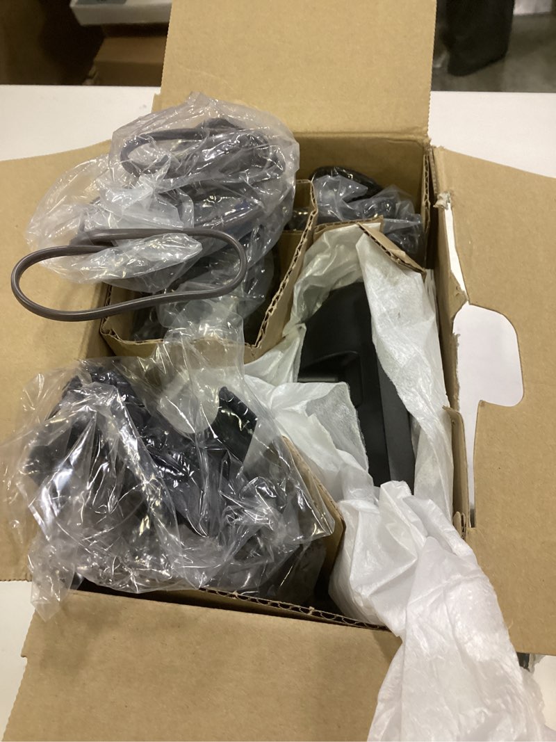 Condition photo showing New/Like New for Panasonic Cordless Phone System, 2 Line with 2 Handsets - Answering Machine, Link2Cell, 3-Way Conference, Call Block, Long Range DECT 6.0, Bluetooth - KX-TG9542B (Black) 2 Handsets Cordless+Link2Cell Phone