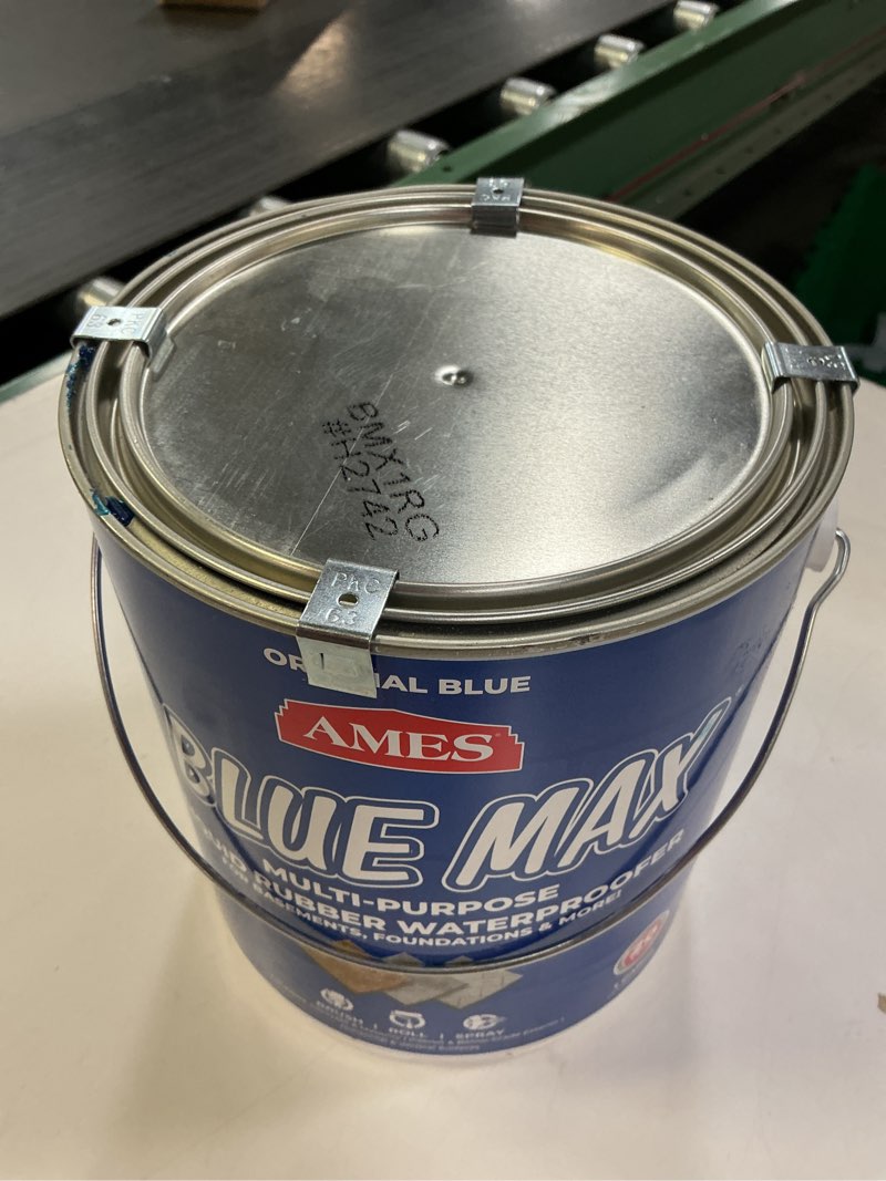 Condition photo showing Good Condition for AMES BMX1RG 1 Gallon Blue Max Regular Liquid Rubber Waterproofer, Blue Liquid Rubber Waterproofer Interior and Exterior 1 Gallon Blue 1