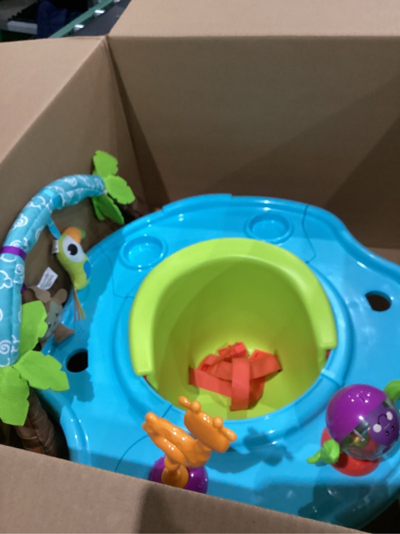 Condition photo showing As Is for Summer by Bright Starts Deluxe SuperSeat, Wild Safari, Fun Baby Seat for Sitting Up, Playtime, and Meals, Ages 4 Months to 4 Years