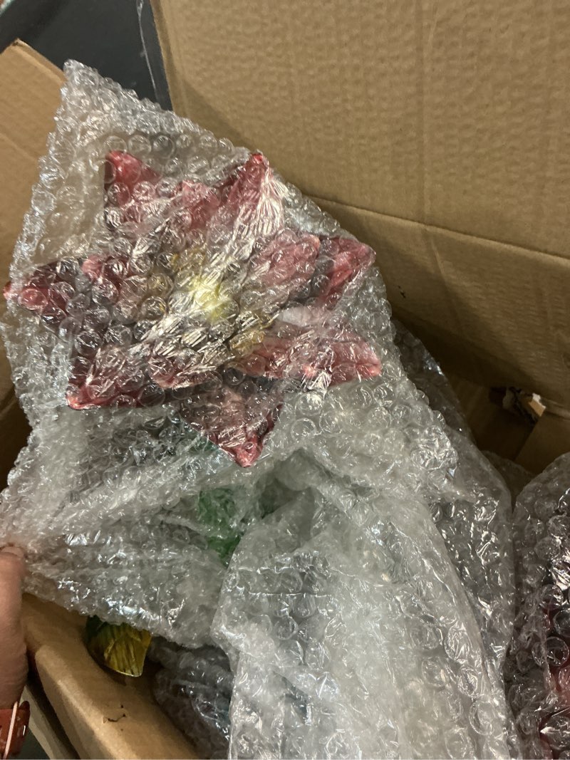 Condition photo showing Good Condition for Ivy Home Metal Flower Garden Stake Cute Metal Flower Stick Art Ornament Decor Spring Floral Outdoor Flower Garden Stakes, 4 Pcs
