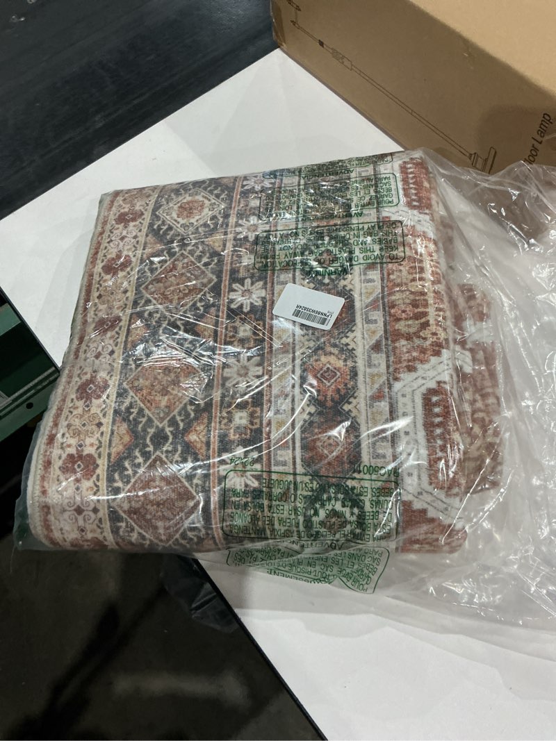 Condition photo showing Good Condition for 3x10 runner rug kitchen washable: oriental indoor hallway runners with non slip backing floor mat for entryway door low pile thin carpet for bedroom bathroom living room bedside brick brick 3' x 10' (rectangular)