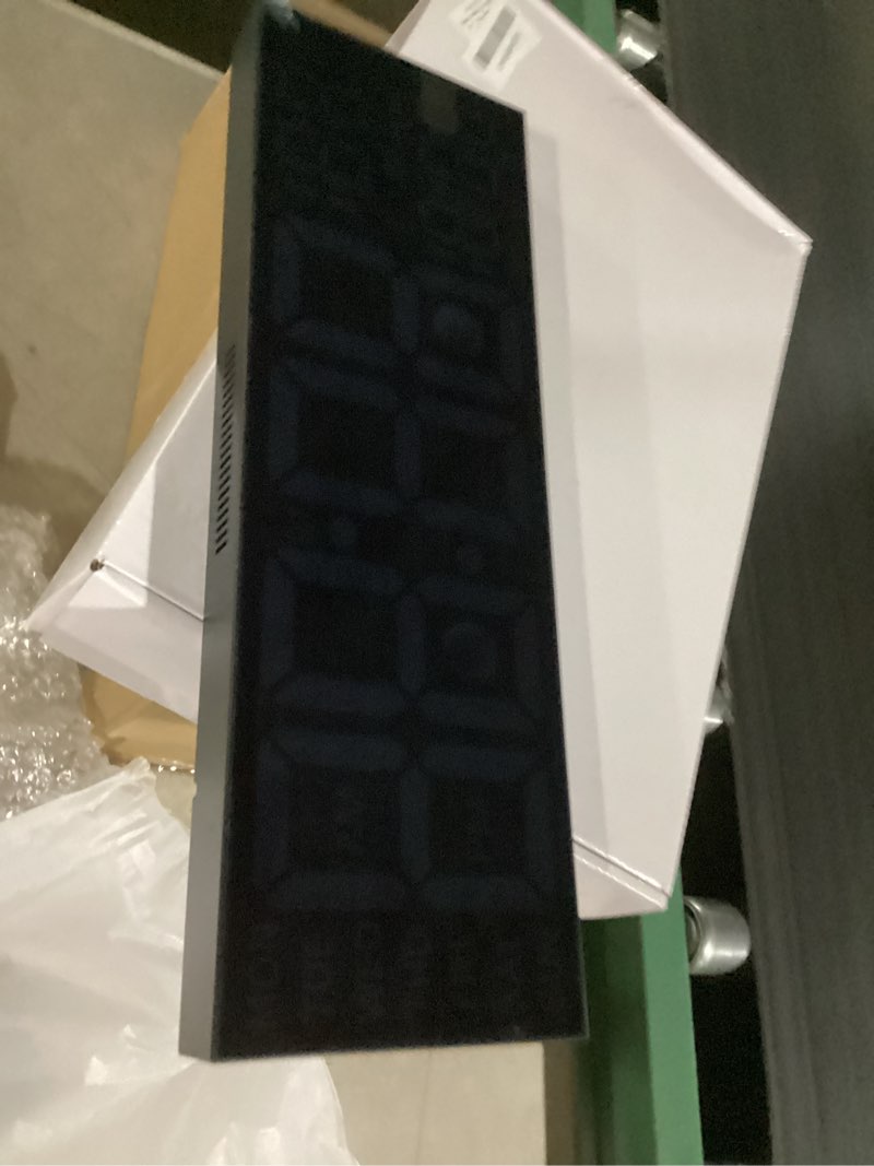 Condition photo showing Good Condition for JALL 16" Large Digital Wall Mount Clock, Count Down Timer, Alarm, Big LED, RGB Color, DST, Temperature for Living Room Classroom Desk, Xmas, Birthday Gift for Senior Mom Dad (White Orange, 16 inches) White Orange 16 inches