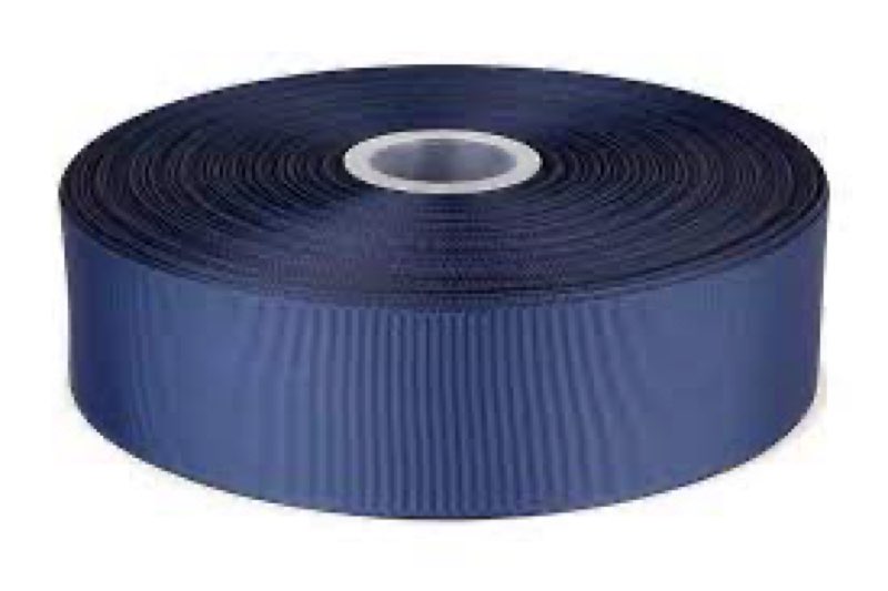 2\" X 100 Yards Solid Grosgrain Ribbon for Gift Wrapping Parties, Wedding Decoration, Crafts Sewing (Black) 2\"X 100Y Navy 
