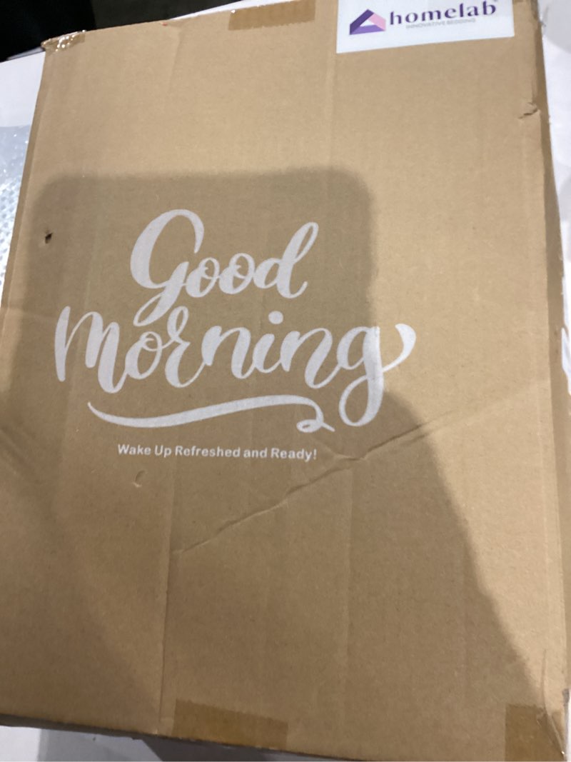 Condition photo showing New/Like New for HOMELAB Adjustable Shredded Memory Foam Pillows Queen Size, Cooling Bed Pillows for Sleeping with Removable Cover, Medium Pillows for Side Stomach & Back Sleepers, 2 Packs 20"x28" Queen(Pack of 2) White