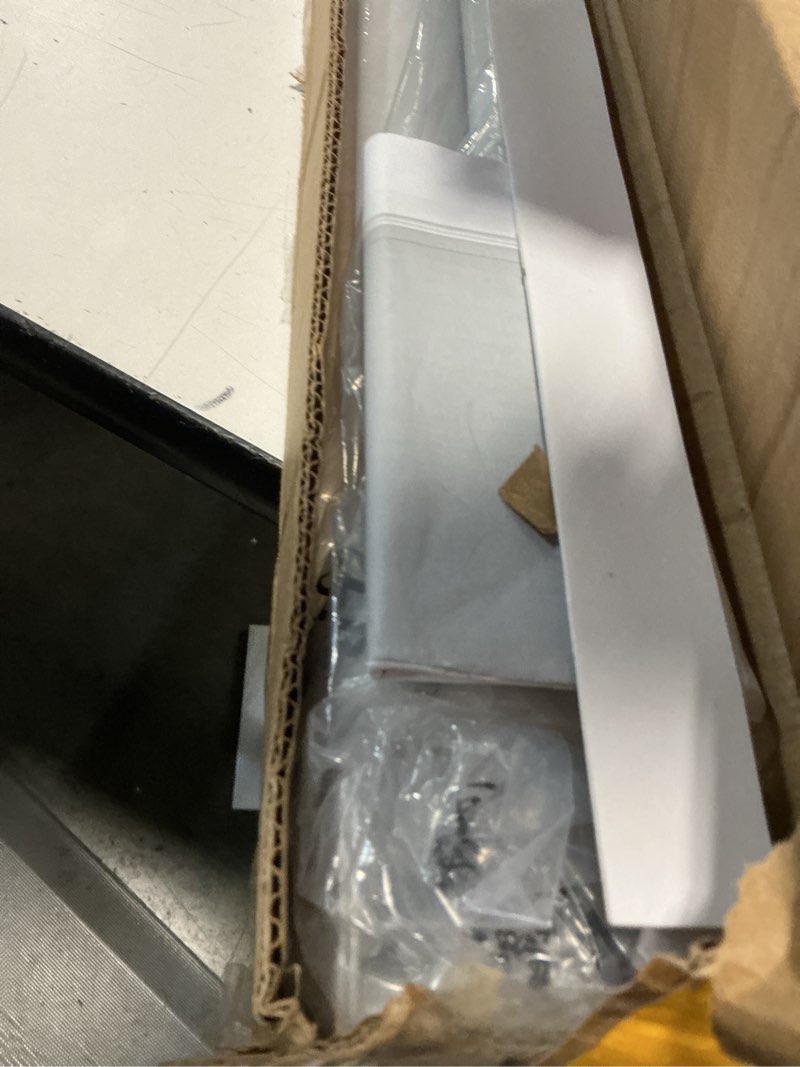 Condition photo showing New/Like New for lazblinds no tools no drill cordless roller shades, 100% blackout roller blinds for windows, thermal insulated uv protection waterproof roll up window blinds and shades, 34'' w x 72'' h, white white 34'' w x 72'' h