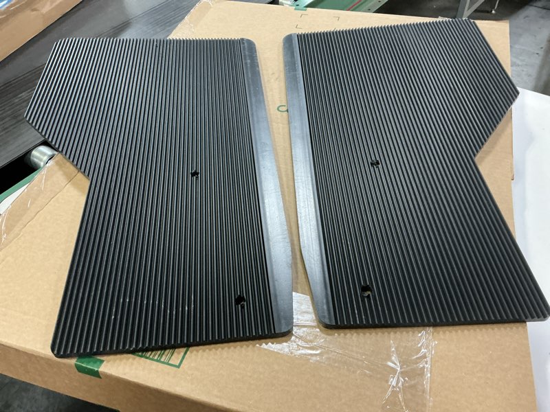 Condition photo showing As Is for LUVERNE 250932 Front 12-Inch x 23-Inch Textured Rubber Mud Guards, Select Dodge, Ram 1500, 2500, 3500, 4500, 5500, 2 Flaps
