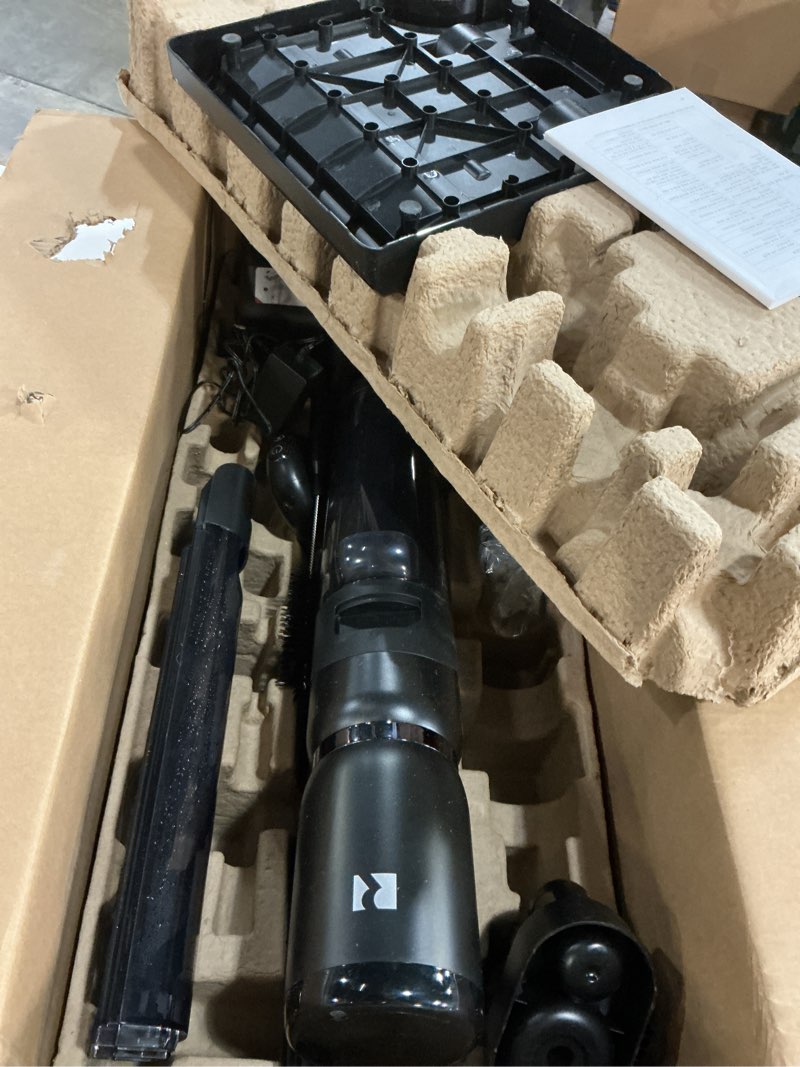 Condition photo showing As Is for redroad wet dry vacuum cleaner,22kpa wet dry vacuum mop with self-cleaning,cordless vacuum mop all in one,up to 75 mins runtime,one-step self cleaning,anti-tangle design,smoothdrive tech,lightweight black