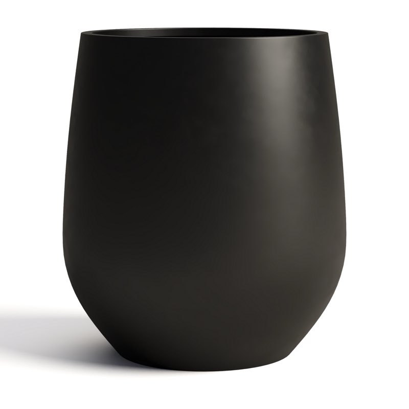 Signature Genthner 1-Piece Fiberstone Tapered Planter For Indoor/Outdoor