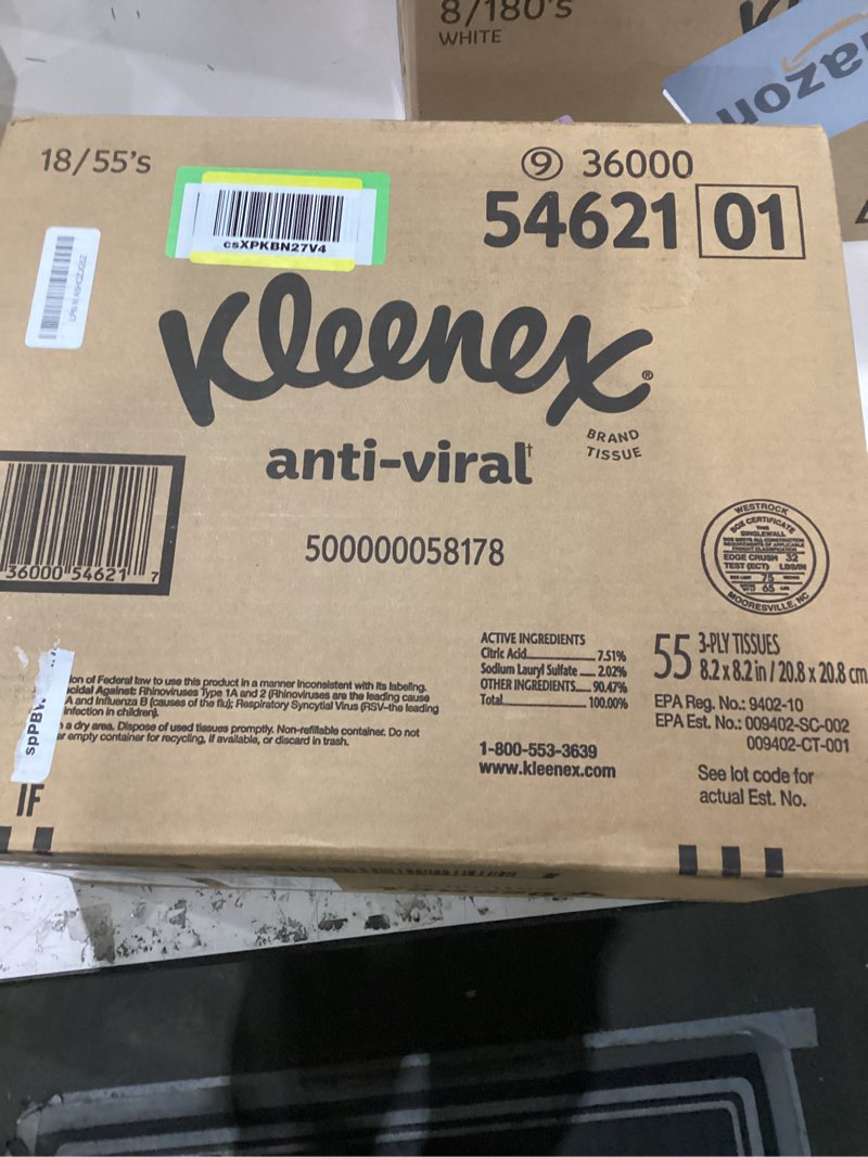 Condition photo showing New/Like New for Keenex anti-viral 18/55’s